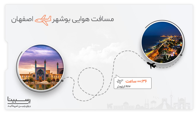 مسیر هوایی بوشهر اصفهان بلیط هواپیما بوشهر اصفهان